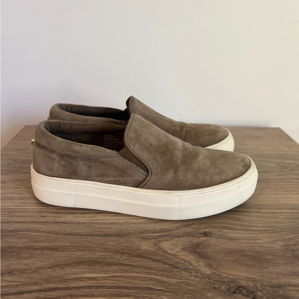 Steve Madden Suede Slip on Platform Sneakers 5